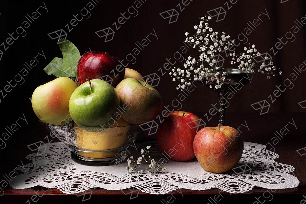 Bodegón de las ocho manzanas, original Nature morte Numérique La photographie par Cecilia Gilabert