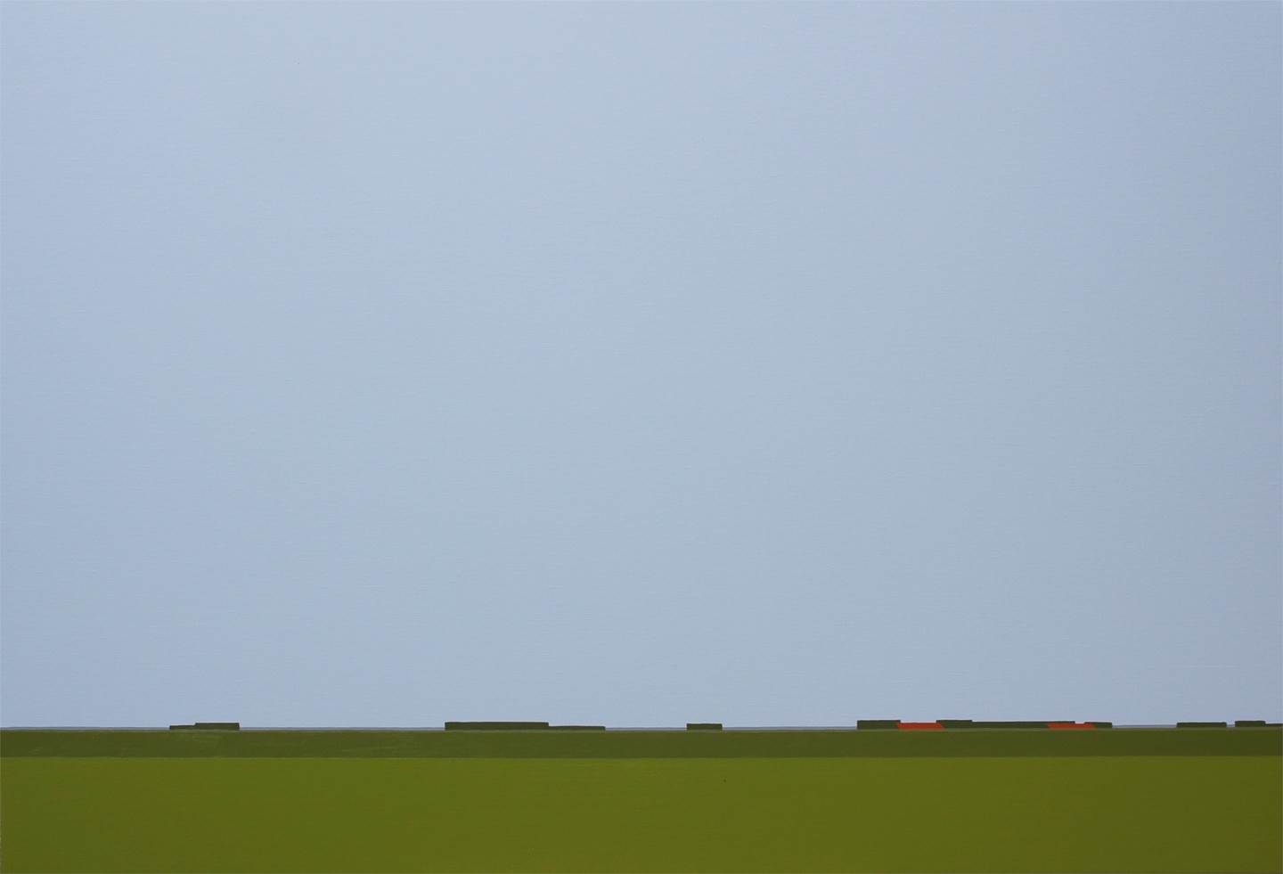Green paradise, original Minimalista Acrílico Pintura de Marten van Holten