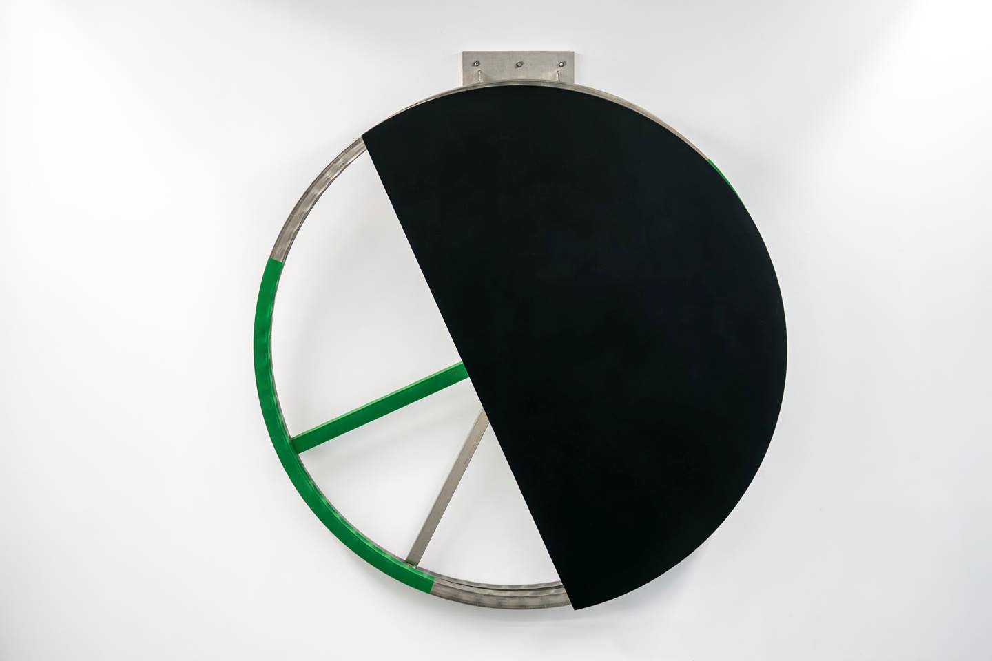 Map I (Black, Green), original Abstrait Technique mixte Sculpture par Sandra Baía