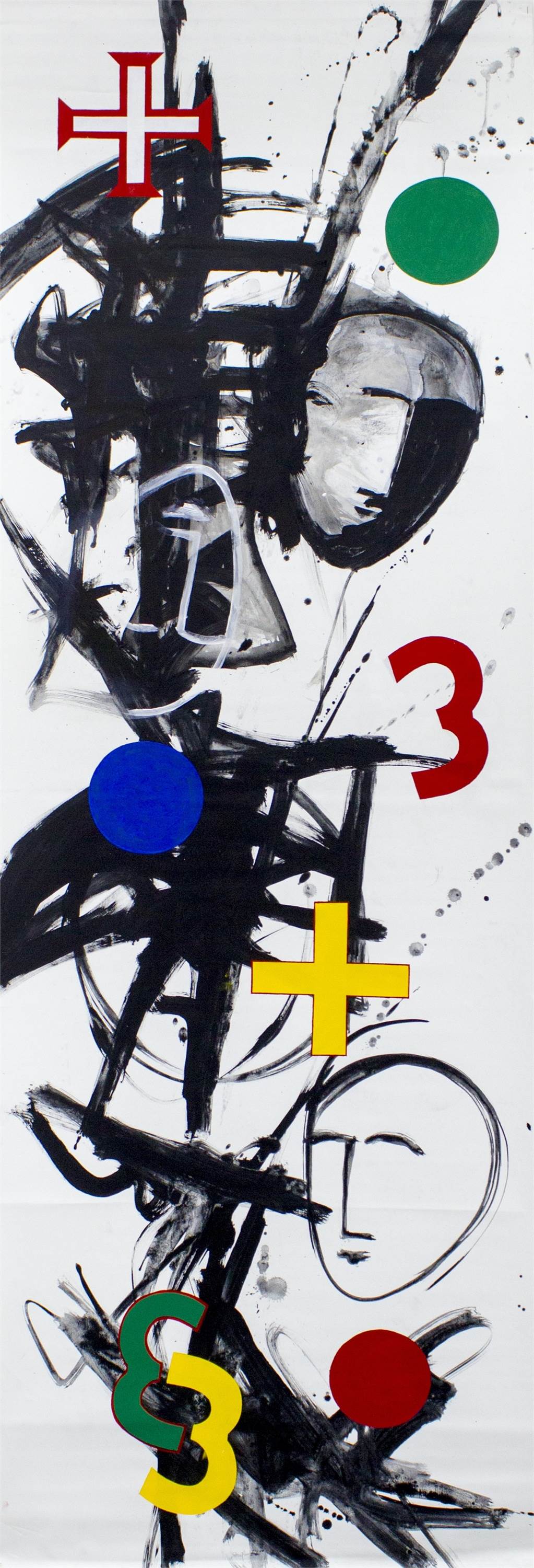 Cruzados a Sul, original Abstrait Acrylique La peinture par Sobral Centeno