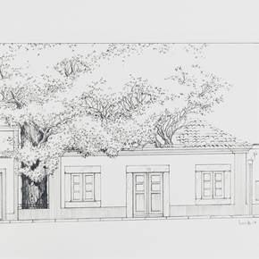 Rua do Município, nº17, Desenho e Ilustração Caneta Arquitetura original por Luís Freitas