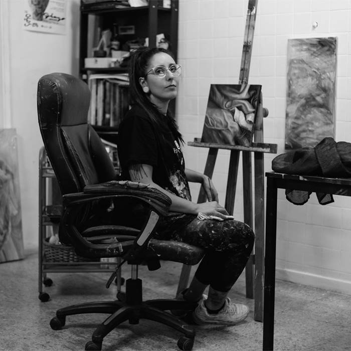 Daniela Guerreiro, pintor na zet gallery