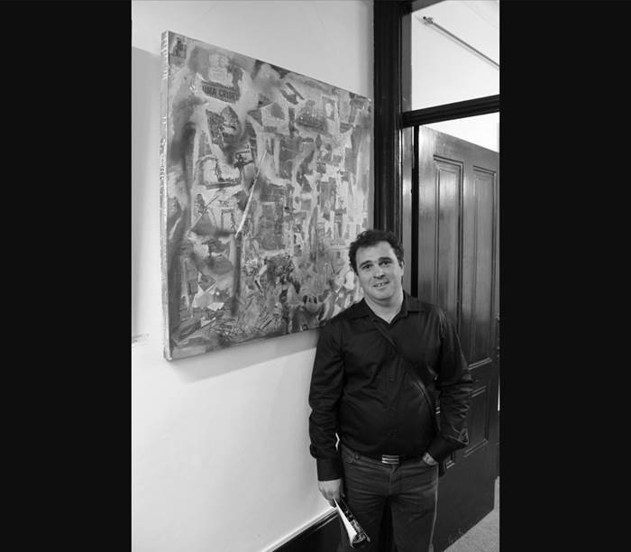 Davide Susca, pintor en la galería zet