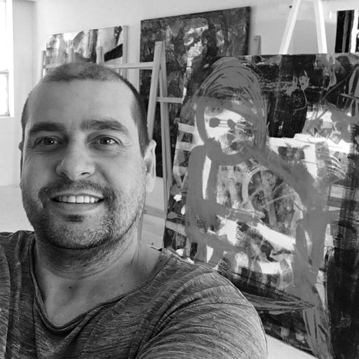 Maico  Camilo, pintor en la galería zet