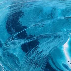Correntes Oceânicas do Índico, original Resumen Lona Pintura de Catarina Machado