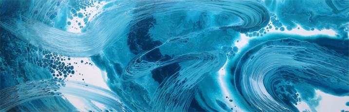 Correntes Oceânicas do Índico, original Resumen Lona Pintura de Catarina Machado