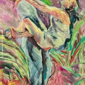 Diários da Sanidade #7, original Retrato Acrílico Pintura de Daniela  Reis