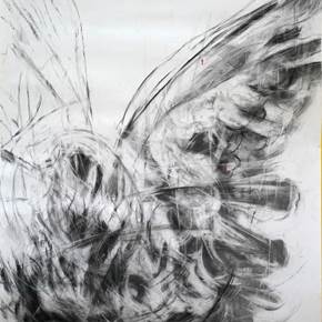 pássaro negro nr.2, Desenho e Ilustração Técnica Mista Animais original por Juan Domingues