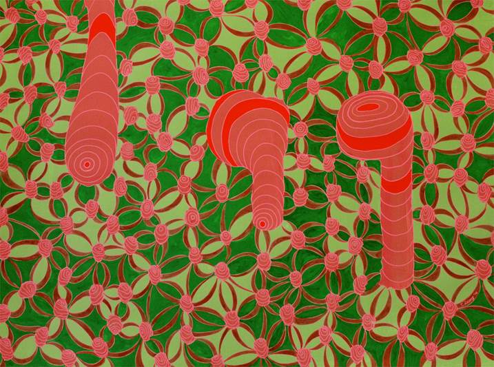 MIX16n90, original Abstract Mixed Technique Painting by Tatiana Leony