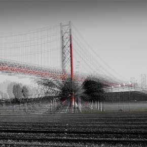 The red bridge, Fotografia Digital Arquitetura original por Paul  Mathieu