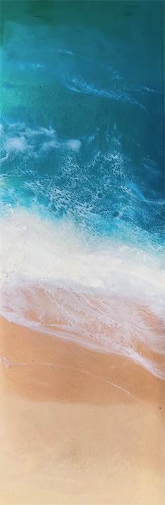 Lulling of the Sea, original Nature Mixed Technique Painting by Tiffani Buteau