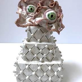 Bolo 2, original Human Figure Ceramic Sculpture by Lorinet Julie