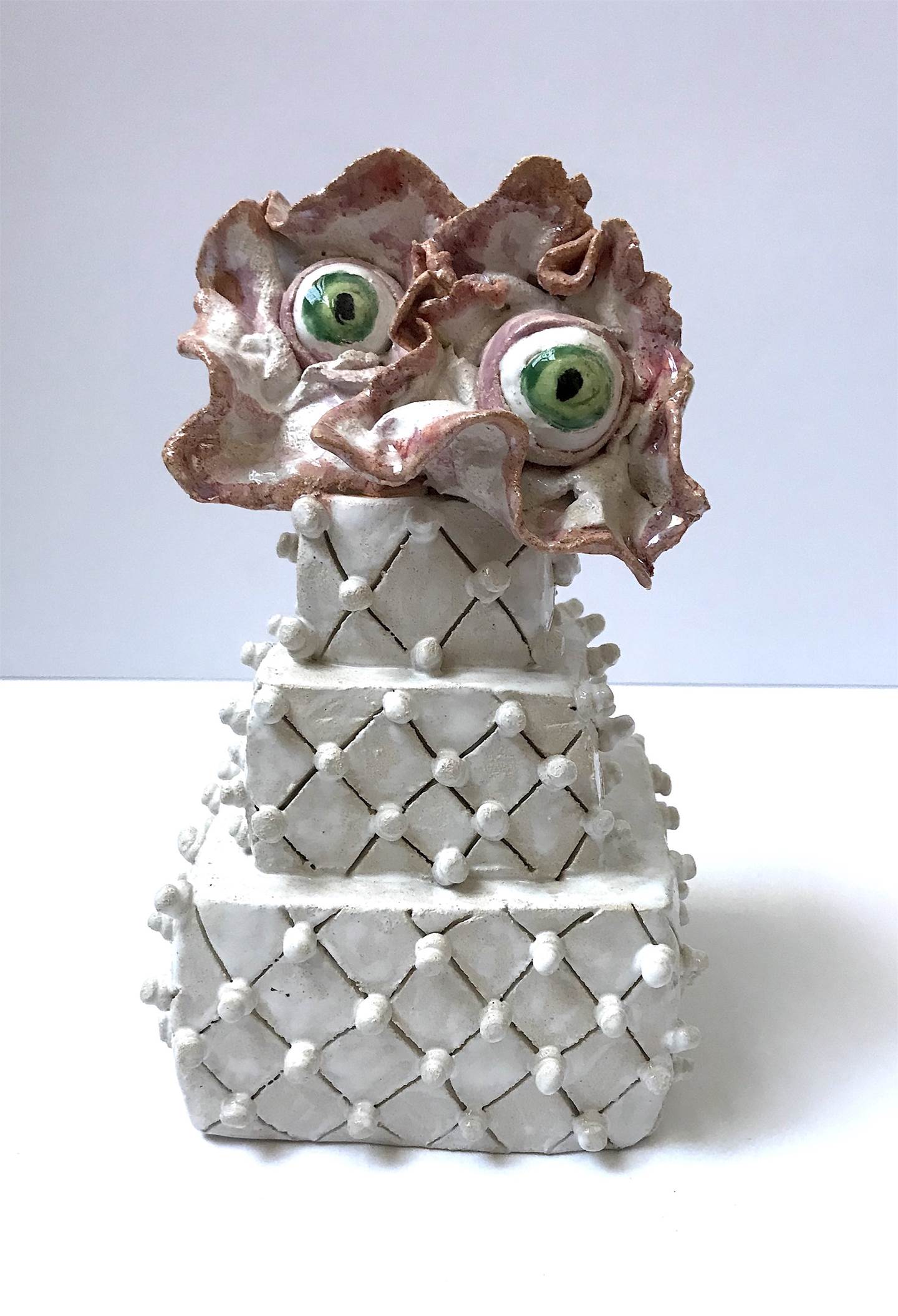 Bolo 2, original Human Figure Ceramic Sculpture by Lorinet Julie