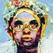 Afrikan, original Figura humana Lona Pintura de Rui Mendes (Ruca)