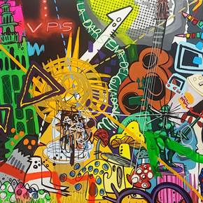 Algo raro pasa en Chshzcsevilla, original Animales Técnica Mixta Pintura de Rafa López