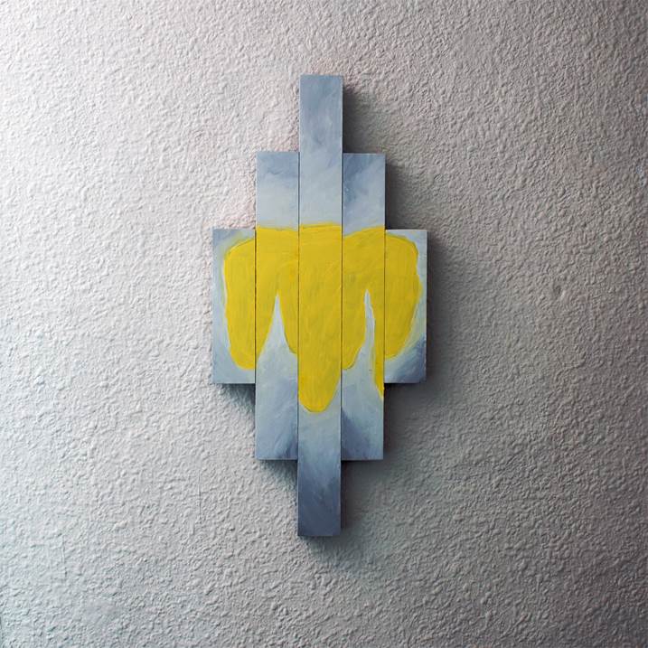 cruz falsa, Escultura Técnica Mista Abstrato original por Nuno Pê