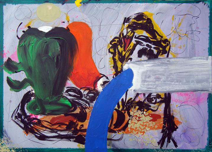 African Spirit, original Abstrait Acrylique La peinture par Ilídio Candja Candja