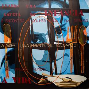 A Colher, original Abstrait Acrylique La peinture par Alvarenga Marques