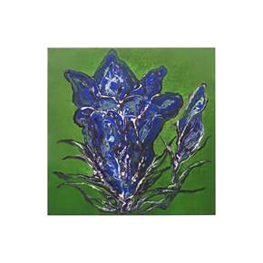 GENTIANA, original Abstract Acrylic Painting by Carlos Augusto Motta