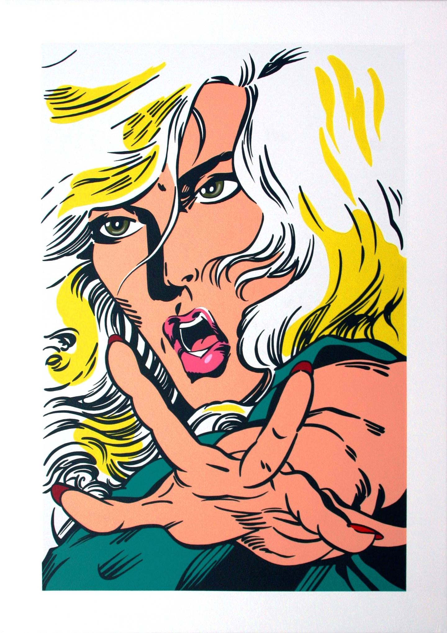 Blonde Girl, Pintura Acrílico Figura Humana original por Nuno Raminhos