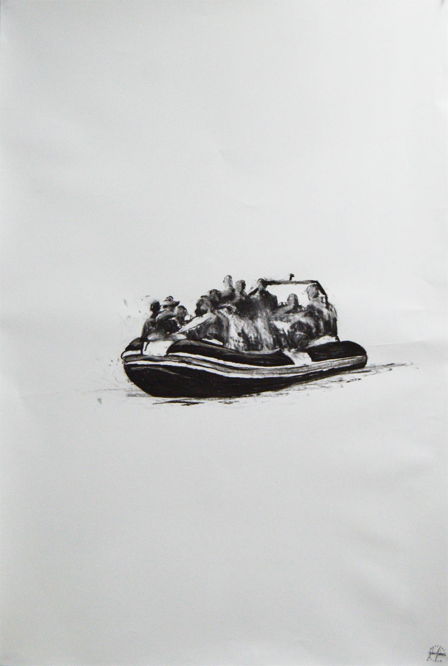 Sem título, original Human Figure Charcoal Drawing and Illustration by Gabriel Garcia