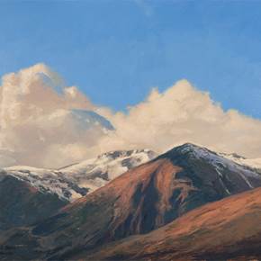 Pirineos, original Landscape Oil Painting by Juan Manuel Álvarez Cebrián