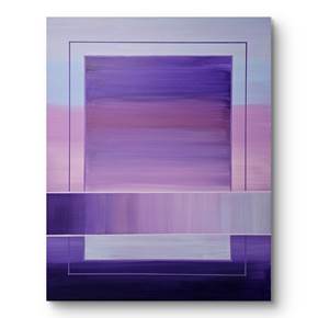 Cromática em Púrpura, Pintura Acrílico Minimalista original por Ana Marlene Lima