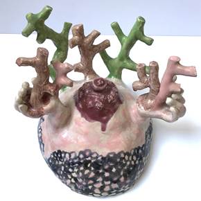Coral, original Figure humaine Céramique Sculpture par Lorinet Julie