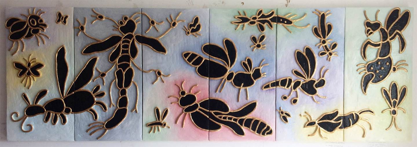 Velozes e bonitinhas, para onde foram todas as libélulas e libelinhas?, original Animals Mixed Technique Sculpture by Hugo Castilho