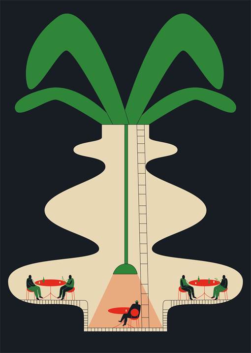 Tree House, original Abstrait Numérique Dessin et illustration par Patrícia  Marinho Oliveira