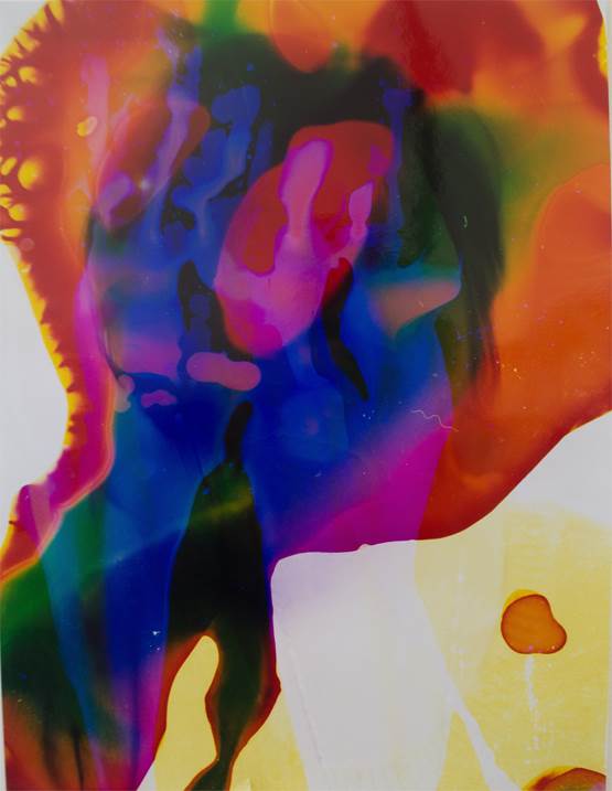 Acid Burn II, original Abstract Analog Photography by Damaris Athene