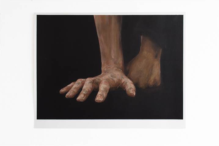 Statment. The Hands., original Body Oil Painting by Maria Luzia Almeida Cunha Alegre Silva