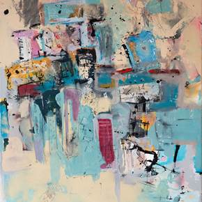 Open door to hidden streets, original Animaux Technique mixte La peinture par Flavio Man