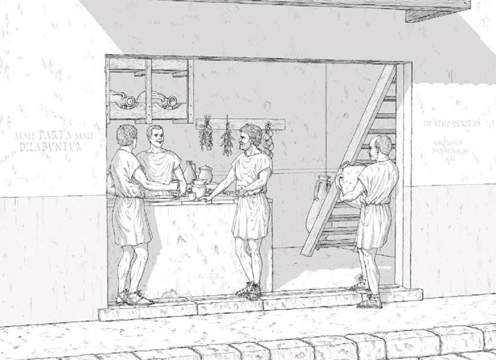 Ânforas taberna, Desenho e Ilustração Técnica Mista Arquitetura original por César  Figueiredo