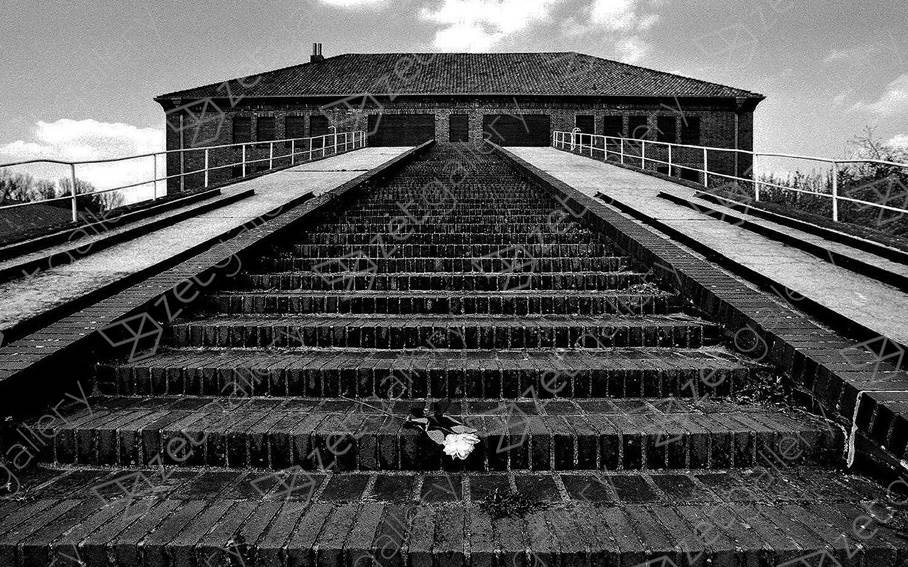 Memorial Neuengamme concentration camp, original Architecture Analogique La photographie par Heinz Baade