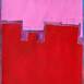 Red and pink composition D  (papel 75,5x56), original Retrato Acrílico Pintura de Luis Medina