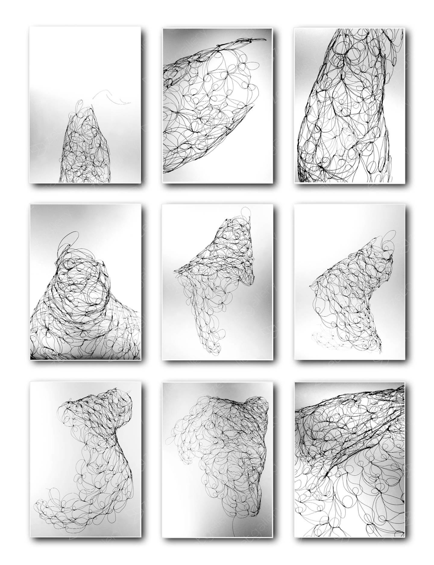Da Série, Cardumes: Períodos de Formação De Um Dado Sistema Orgânico, Fotografia Digital Abstrato original por Inês  Osório 