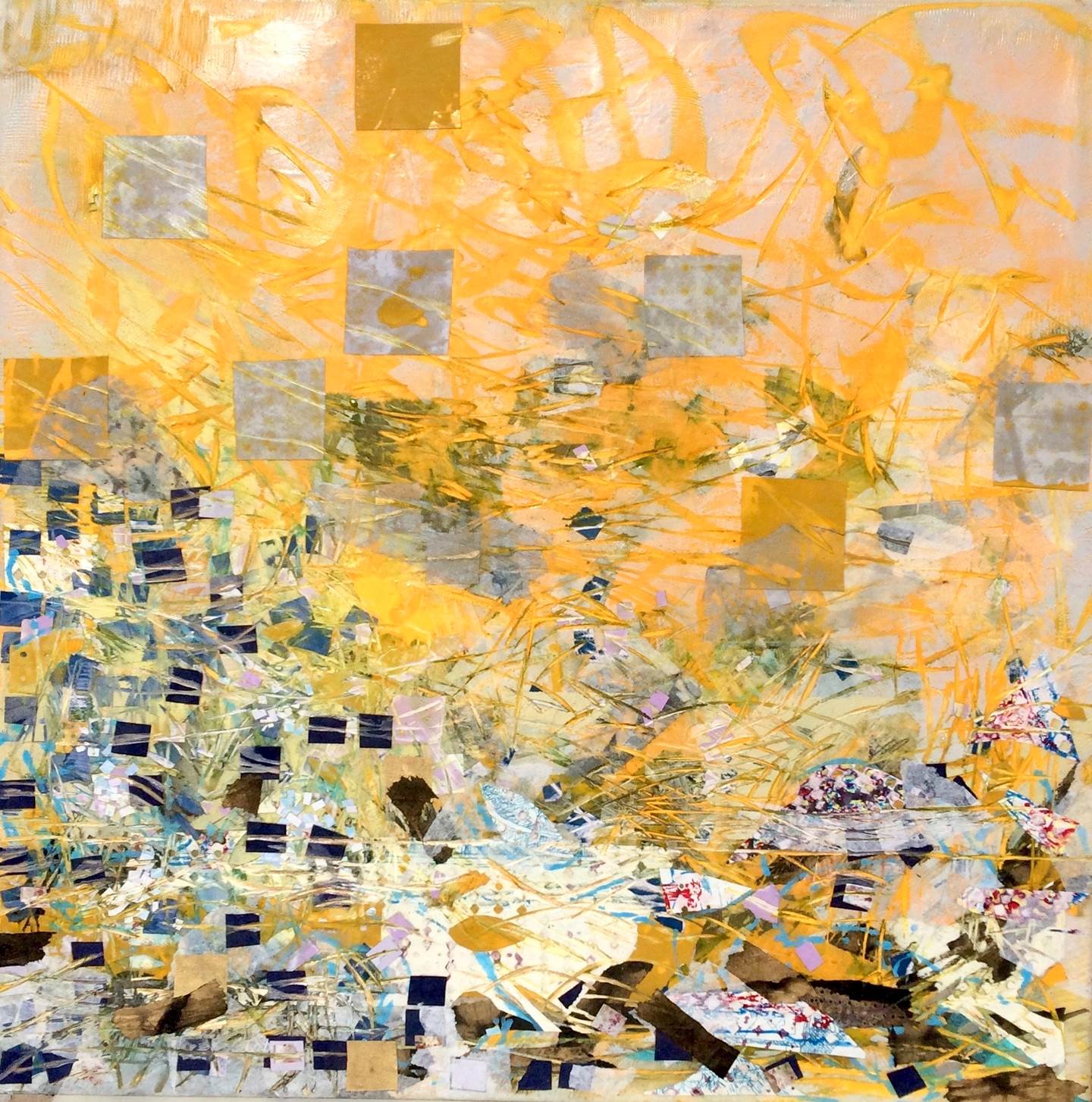 Spring Yellow, original Animaux Technique mixte La peinture par Paula Menchen