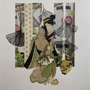 Paradoxos , original Minimalist Collage Drawing and Illustration by Renata Carneiro