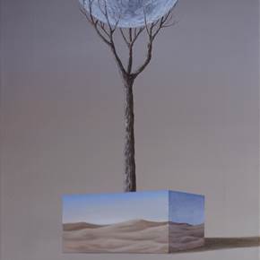 On the Desert, original Paisaje Petróleo Pintura de Gustavo Fernandes