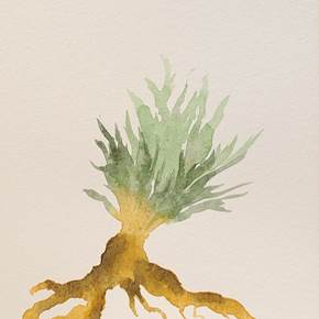 Sem título, original Human Figure Watercolor Painting by Teresa Gil