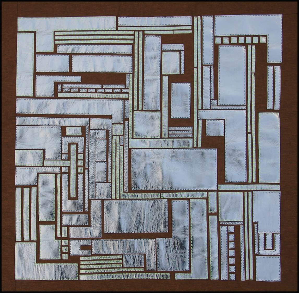 I'm a Maze #2, original Abstract Mixed Technique Sculpture by Anne Pangolin Guéno