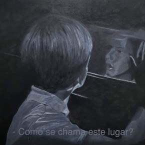 “Callado”, Pintura Óleo Figura Humana original por Ana Paula Assis