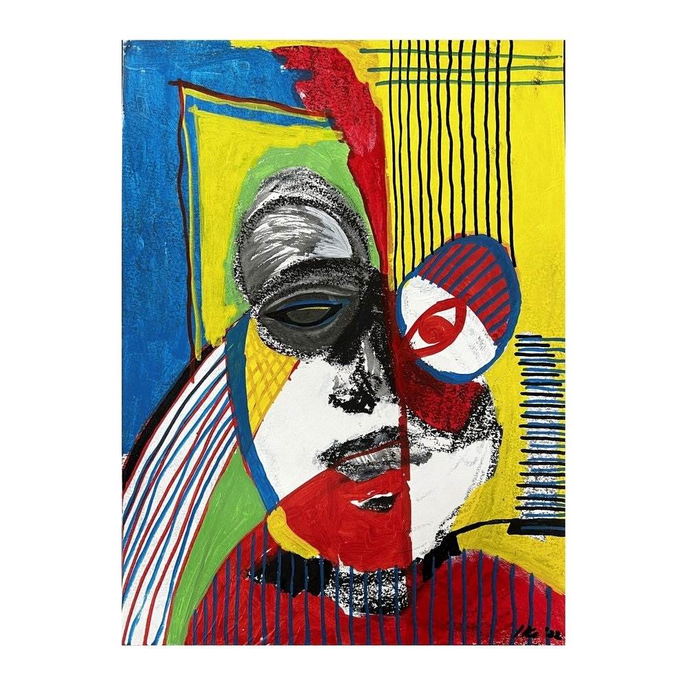 Retrato Primavera, original Retrato Acrílico Pintura de Ike Ferreira