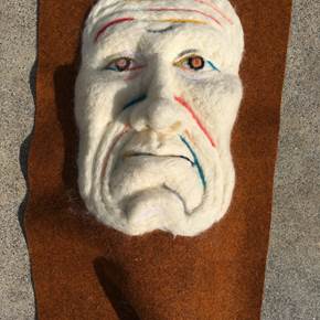 Máscara feltro #9, Escultura Técnica Mista Figura Humana original por António  Jorge