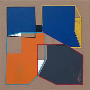 Confluent spaces 4 , original Portrait Acrylic Painting by Luis Medina