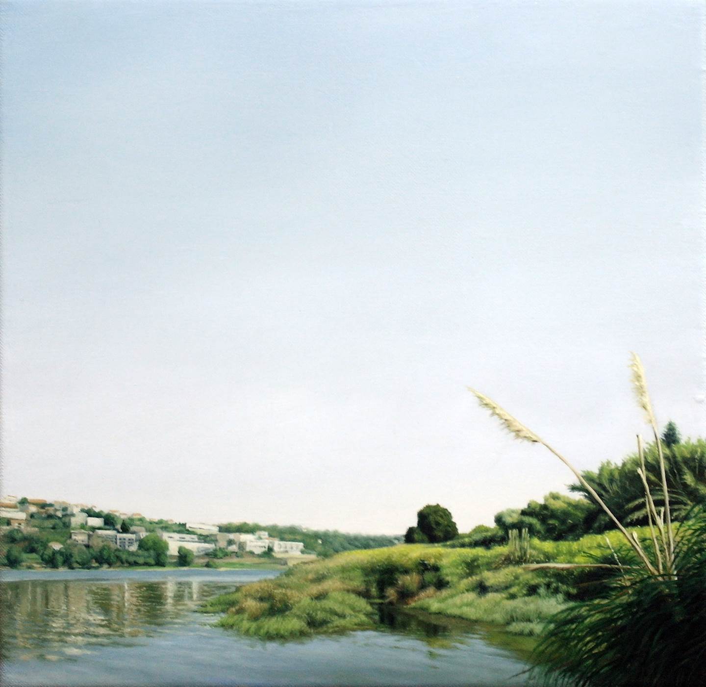 Tiro - Memento 9, original Landscape Canvas Painting by Alexandre Coxo