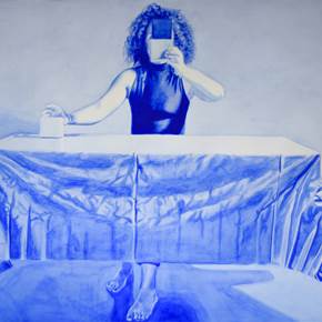 READYMADE CHOICES #Blue, Pintura Papel Figura Humana original por Sónia  Carvalho