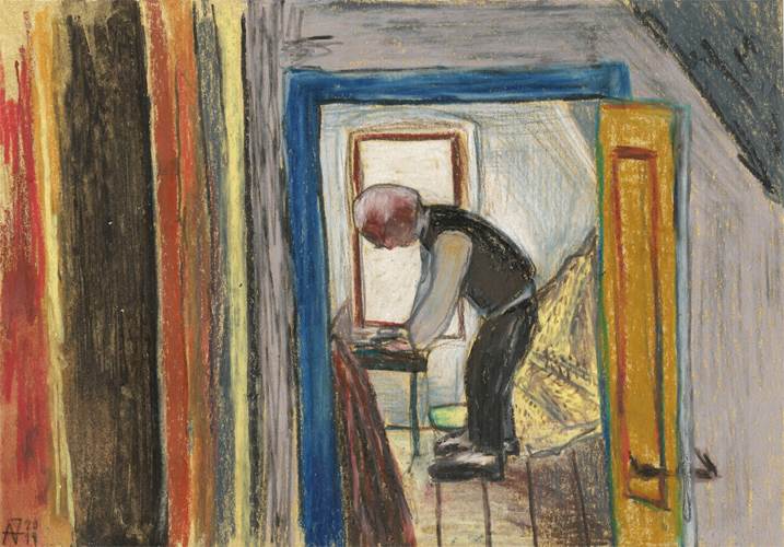 In Munch's Office, original Figura humana Papel Dibujo e Ilustración de André Silva Neves