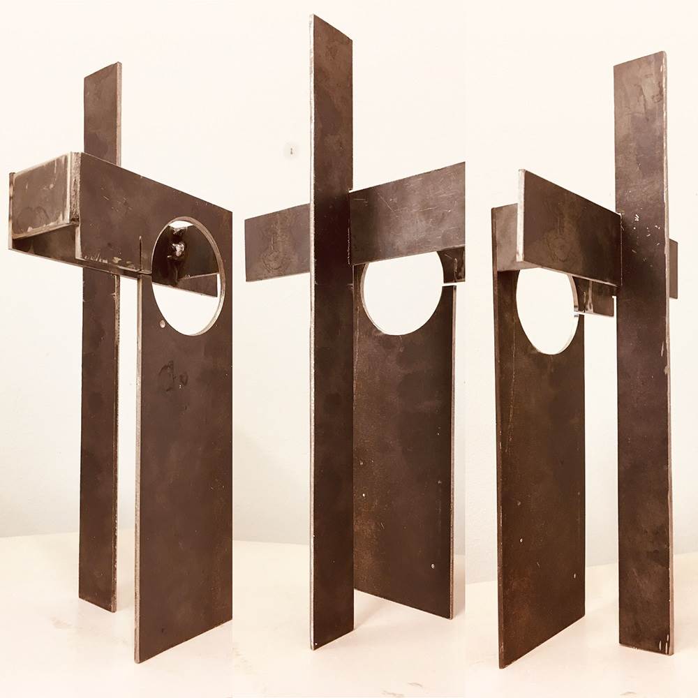 DEBRIS OF GENTRIFICATION, original Abstract Metal Sculpture by André Costa